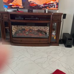 Tv Stand With Fireplace