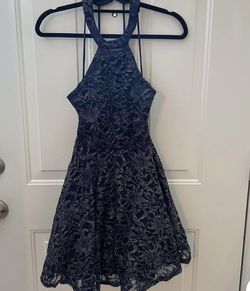 Sparkly blue prom dress size 3/4