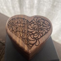 Will You marry Me Heart Ring Box