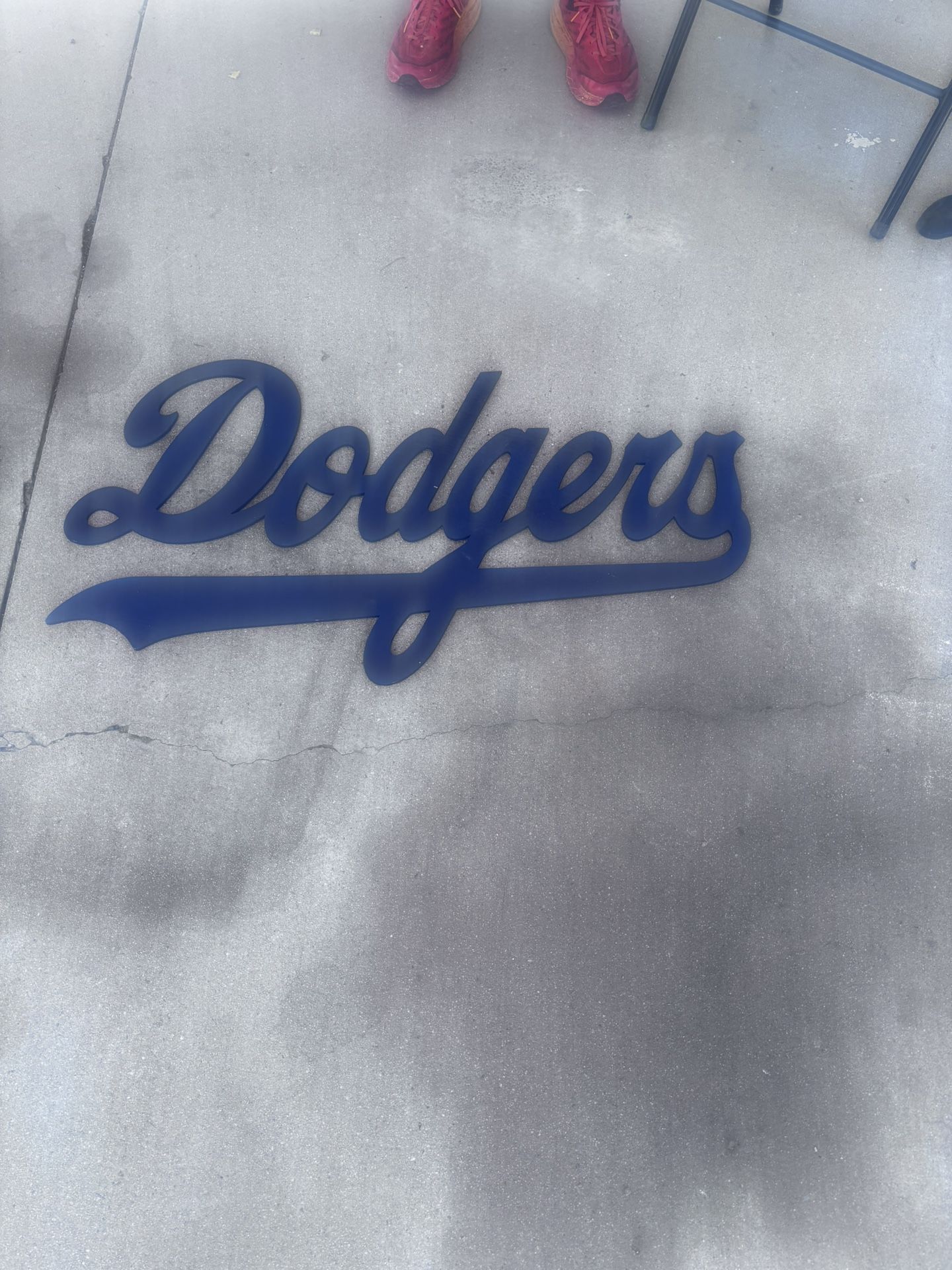dodger wall wood sign