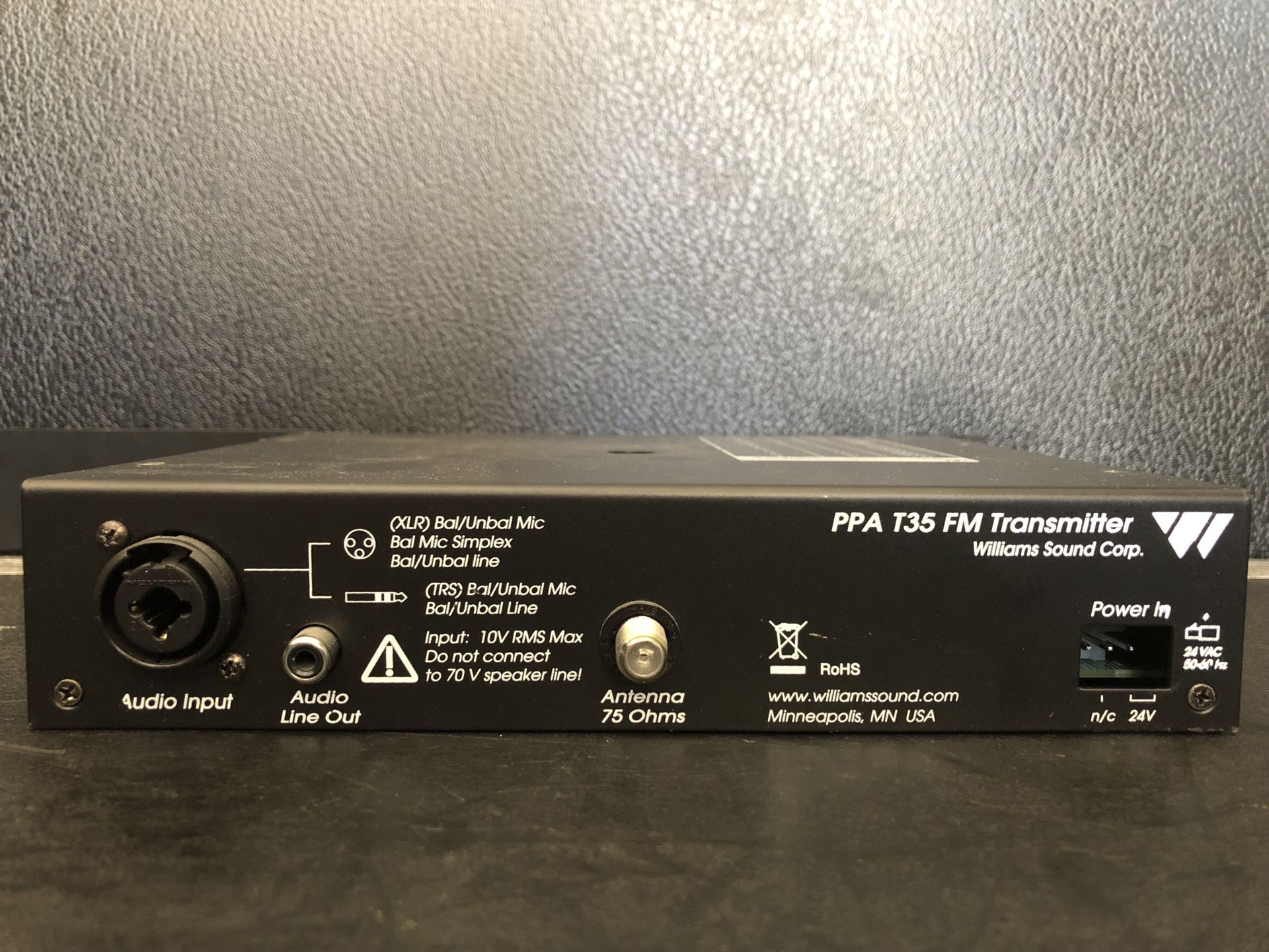 Williams Sound PPA Model T35 FM Transmitter