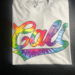 2 Tye dyed Design Cali T Shirts