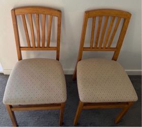 Set of 2 Stakmore Arts & Crafts Folding Chairs (Light Gray Wash)