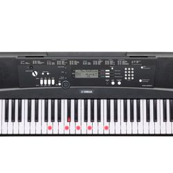 Yamaha EZ220MM EZ Series 61-Key Portable Keyboard & ZINGYOU BM-800 Condenser Microphone, Cardioid Recording Microphone with Shock Mount & Soundboard 