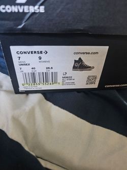 Navy blue high top Converse