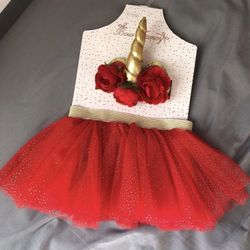 NEW Unicorn Tutu Headband Set