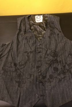 Men dark grey vest size XL