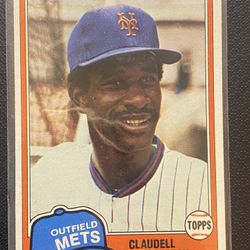 Claudell Washington Baseball Card