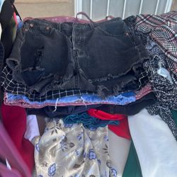 Jeans, Pants,skirts, shorts, blouses,dresses, T Shirts, Purses, Sunglasses Sandals, boots Everything For 60 dollars They Are In Good Condition 