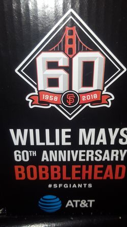 Willie Mays 60th anniversary bobblehead
