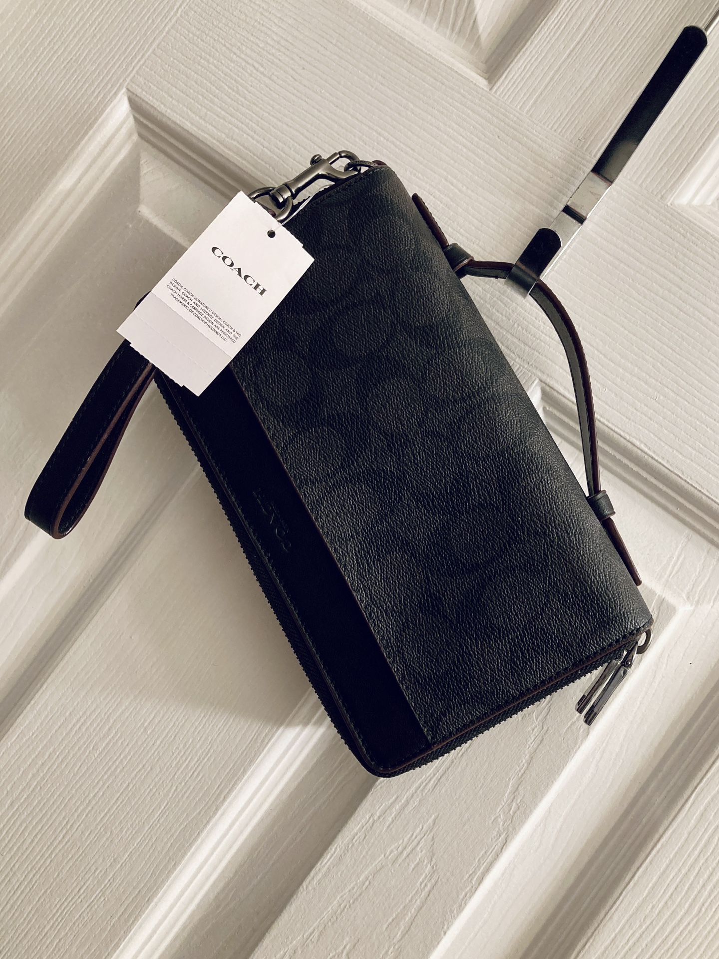 Coach Double Zipper Clutch Travel Organizer NWT