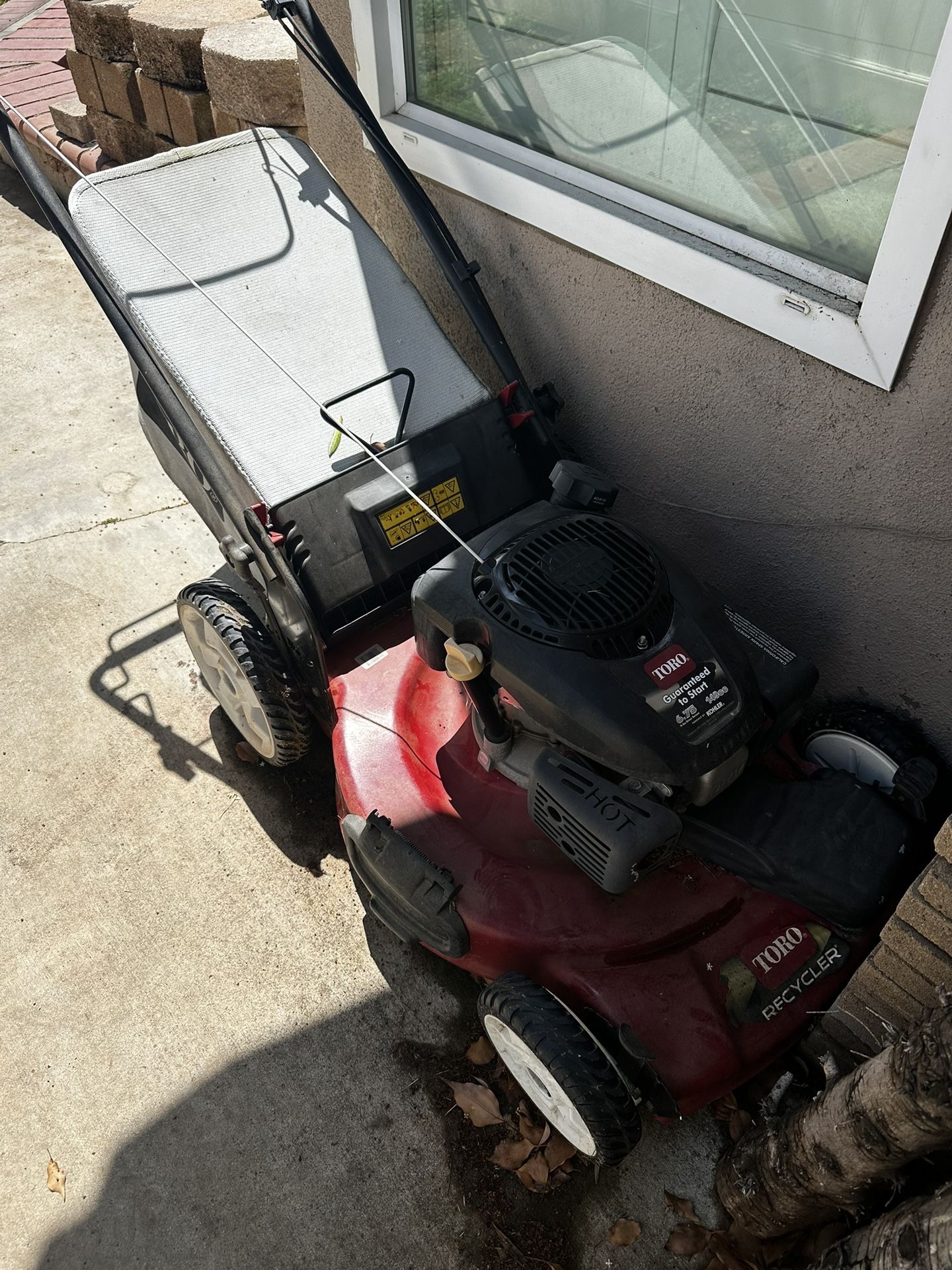 Toro Self Propelled Gas Lawnmower Lb Ft Torque 149cc