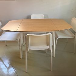 IKEA dining table and chairs