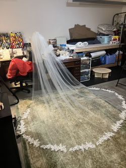 Custom Bridal Veil 3x3 Meters 10x10 Ft