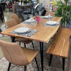 Modern 6PC Dining Table Set