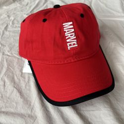 Disney Parks Marvel Avengers Red Logo Hat Baseball Cap Brand New NWT