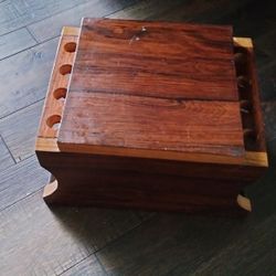 cigar wood holder and humidifier 