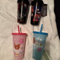 Collectible Cups (Jujitsu Kaisen and Rilakkuma)