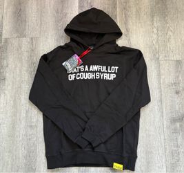 Awful Lot Of Cough Syrup Black Hoodie