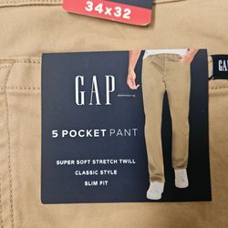 Gap 5 Pocket Slim Fit Pants 34x32