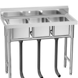 3 Compartment Food Truck Sink