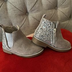 Girl Boots Kids Ankle Boots Warm Side Zipper Low Heel Short Booties Winter Anti-Slip Outdoor Shoes