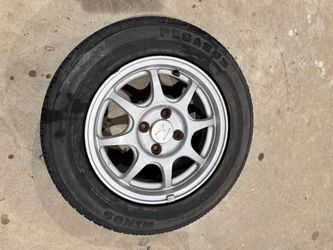 Honda civic HX Enkei OEM 14” Wheel 14x5.5JJ45 4x100 S02-455A  w/center cap