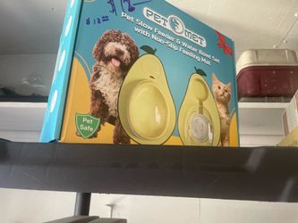 Slow feeder and water dish