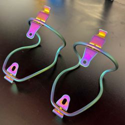 Silca Sicuro Titanium Bottle Cage Rainbow