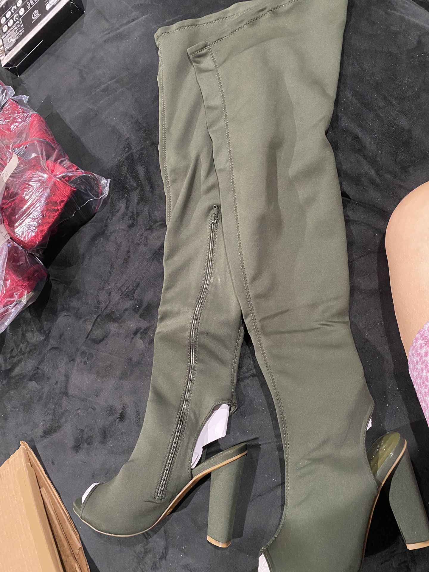 Olive Green Boots 