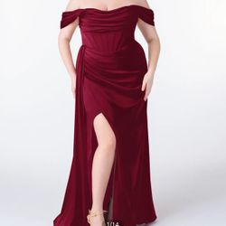 Azazie Burgundy Bridesmaid Dress (16) 