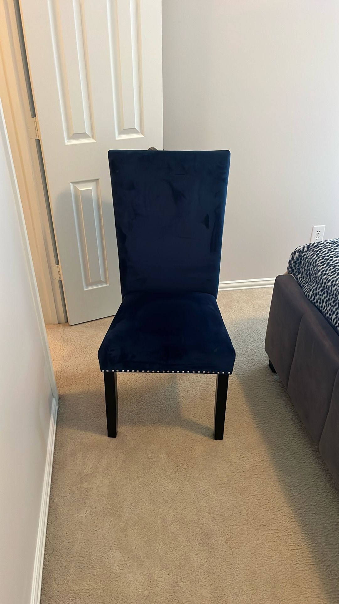 Blue Dinning Chairs Set Of 4