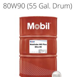 Mobilube HD Plus Gear Lube 80-90w Sealed 55g Drums Differential Truck Tractor