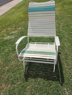 Vintage iron lounge chair