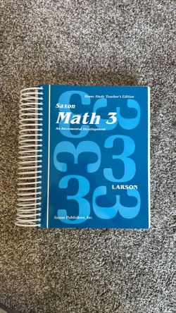 Saxon Homeschool Math 3