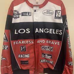 🔥 Los Angeles Racing Style Jacket – Size M – Streetwear Drip – Like New 🔥
