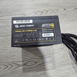High Power HP1-J750GD-F12S 750W 80plus Gold ATX/EPS 12V Gaming PC Power Supply