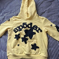 Sp5der Beluga Hoodie Yellow Kids