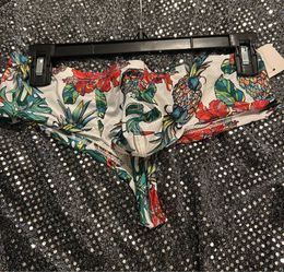 Sexy white Hawaiian print men’s thong panty