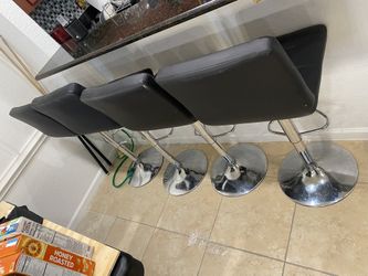 Faux leather Swivel Barstools