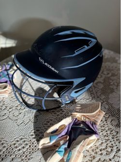 Used BoomBah HELMET Batting Helmet w/Mask MD 11337-S000477772