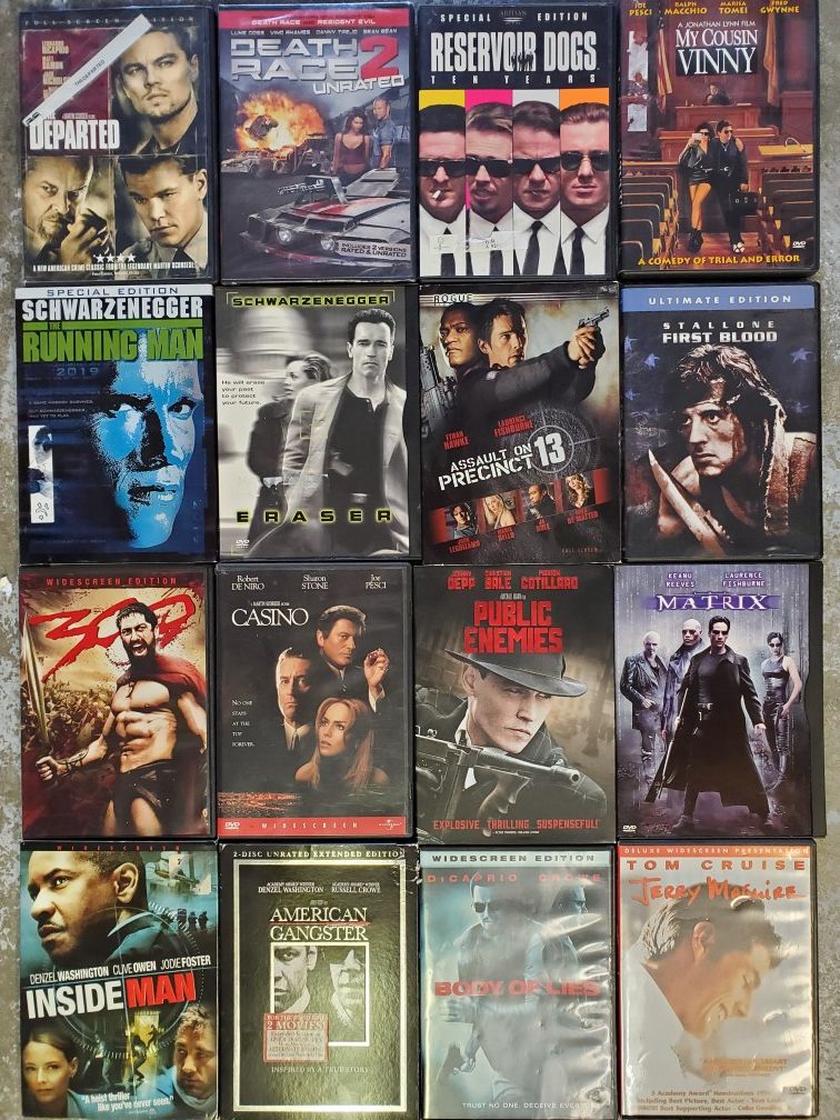 16 DVD's