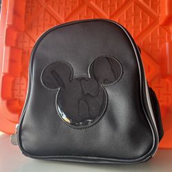 Disney Mini Trading Pin Bag /Backpack W/ See Through Mickey Head Brand New