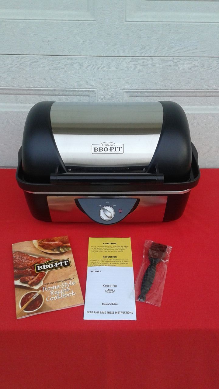 BRAND NEW RIVAL ELECTRIC "CROCK-POT" BBQ-PIT SLOW ROASTER