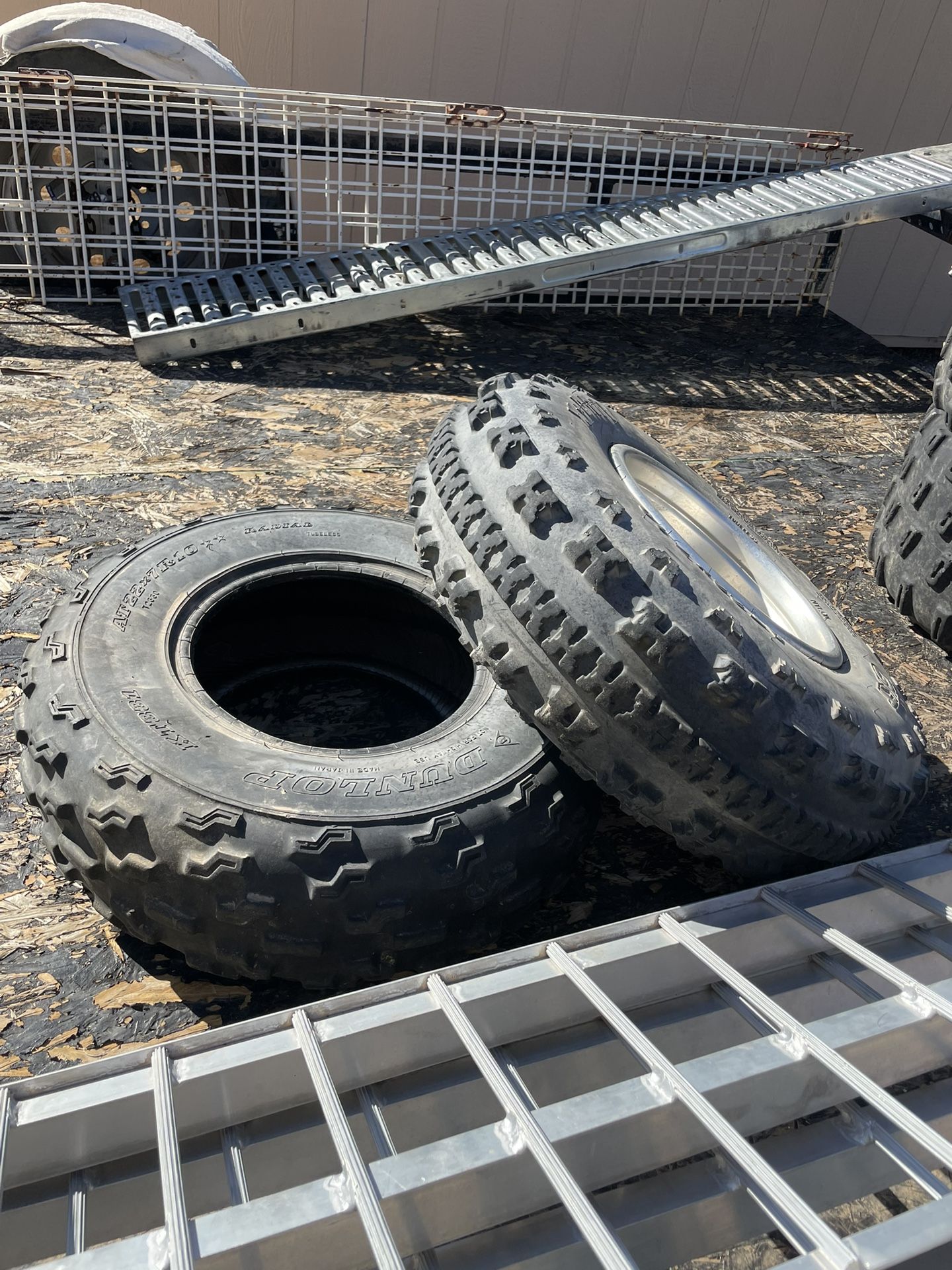 2 ATV Tires xf Drive 22x7x10 Used