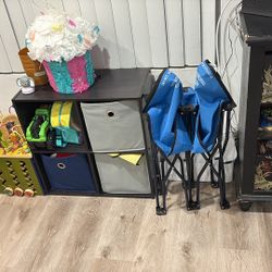 Brown 4 Cubbie Shelf 