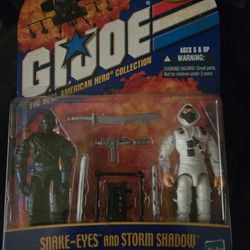 2002 Gi Joe 3.75in SnakeEyes/Storm Shadow Collector's item