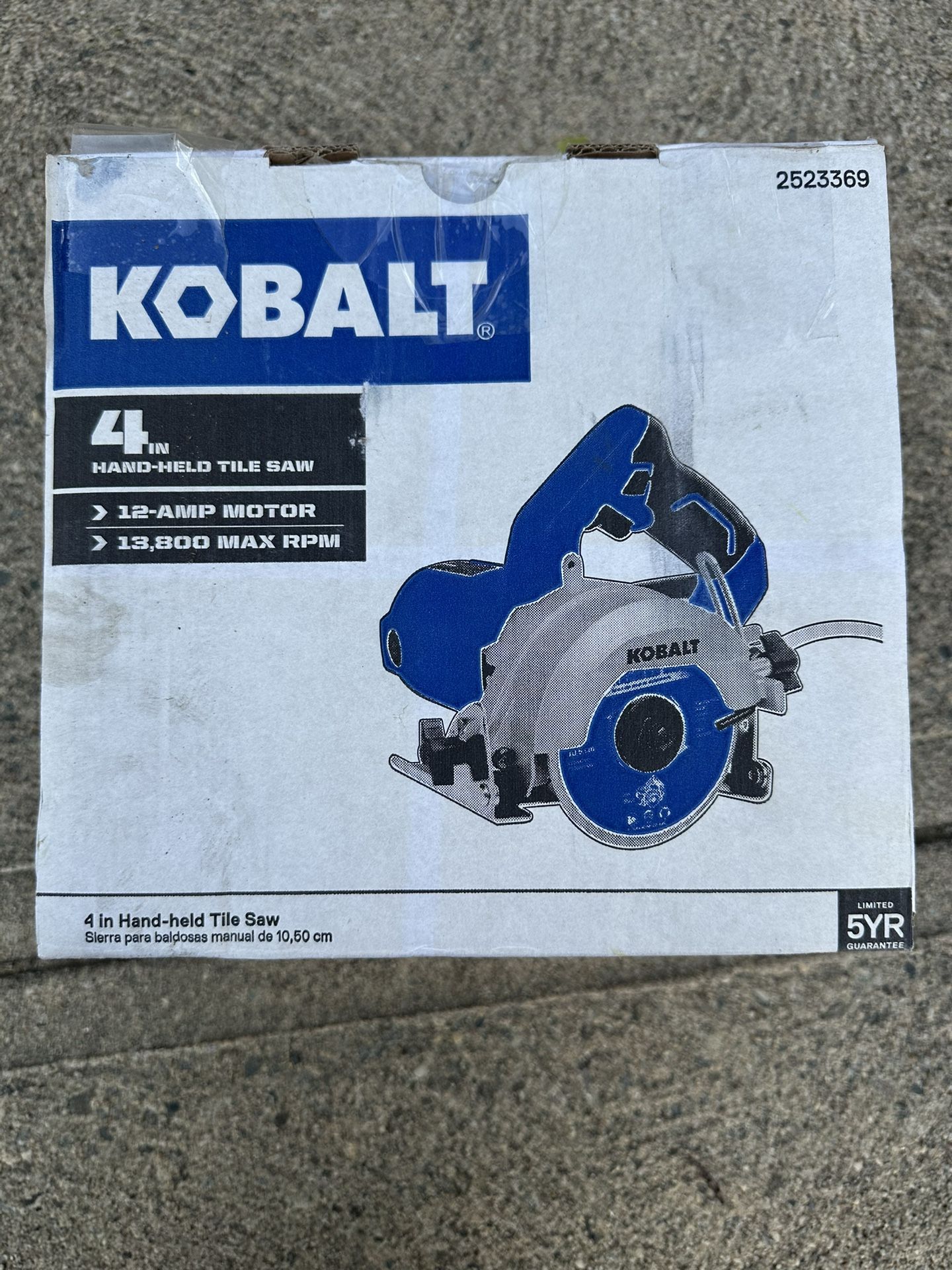 Kobalt 4 IN Hand Held Tile Saw