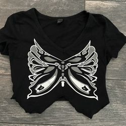 Buttterfly Print Shirt