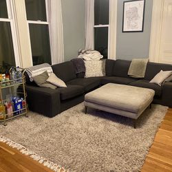Sectional Grey Couch - Must Go By 4/28